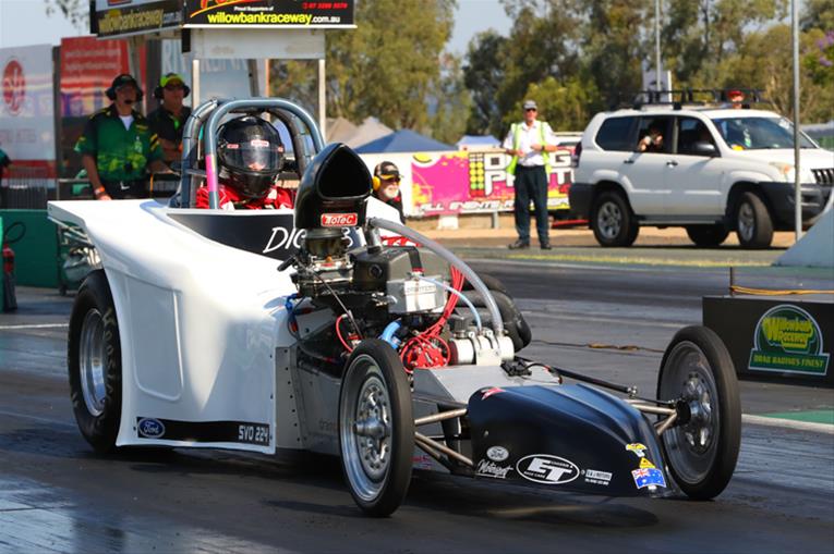 Unique race car could be Gulf Western Oil Winternationals record breaker