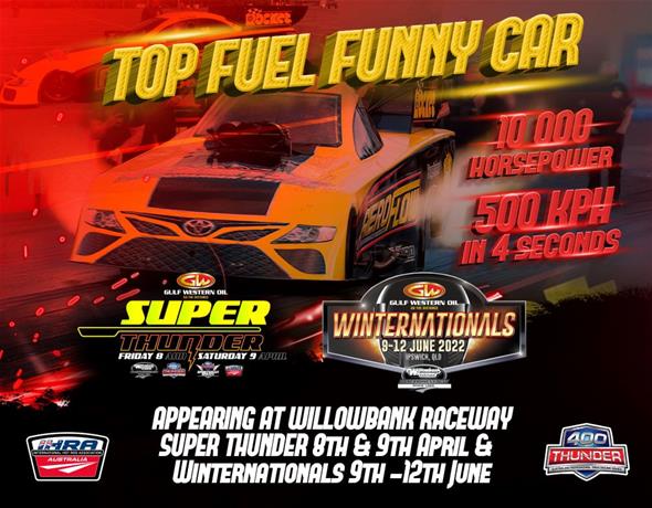 The Aeroflow Top Fuel Funny Car leading the charge for the Nitro Floppers return